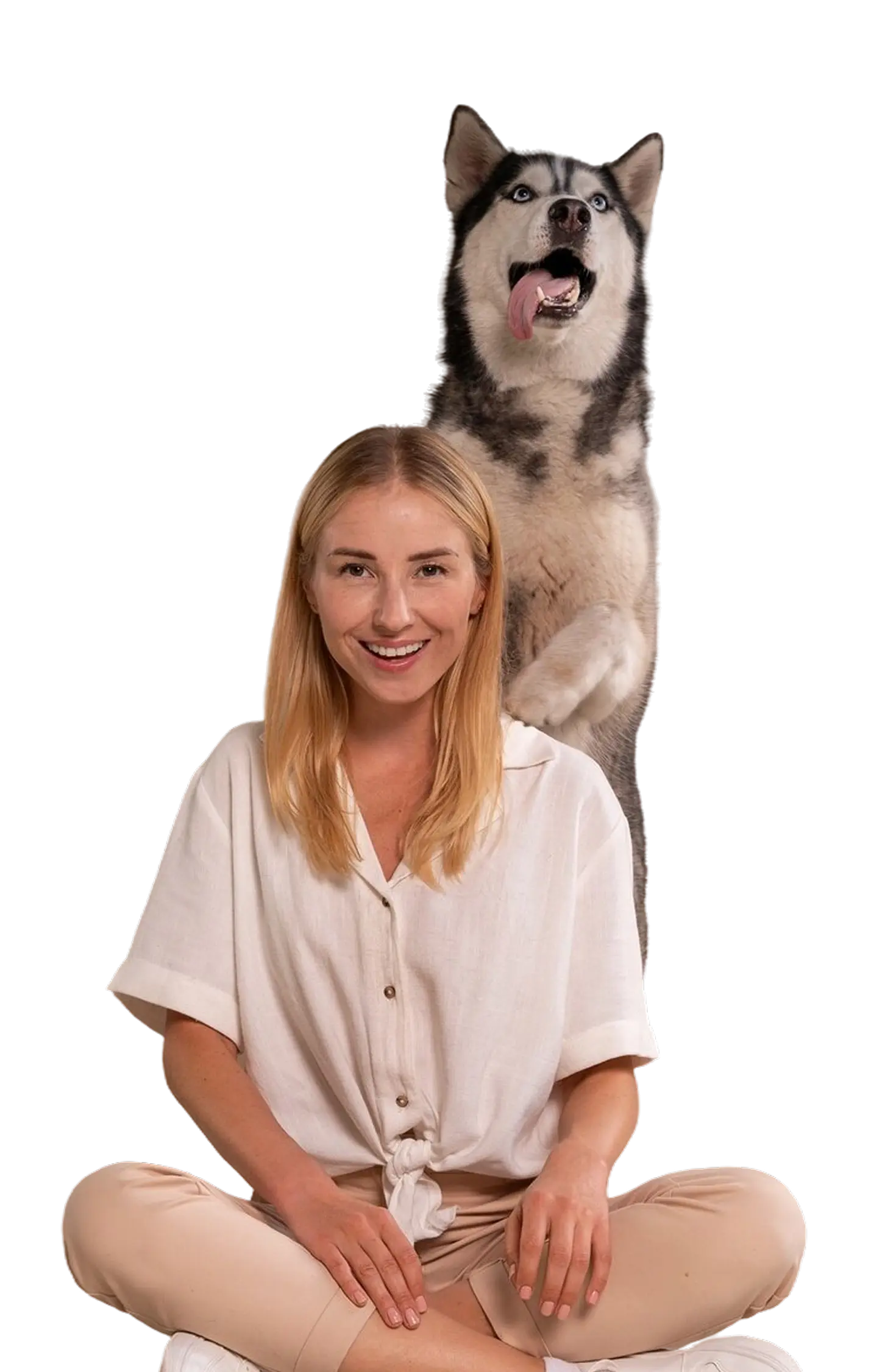 Woman with dog